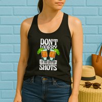 Don't Worry I Had Both My Shots Funny Tequila Drinking Womens Tank Top