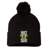 Don't Worry I Had Both My Shots Funny Tequila Drinking Pom Pom 12in Knit Beanie