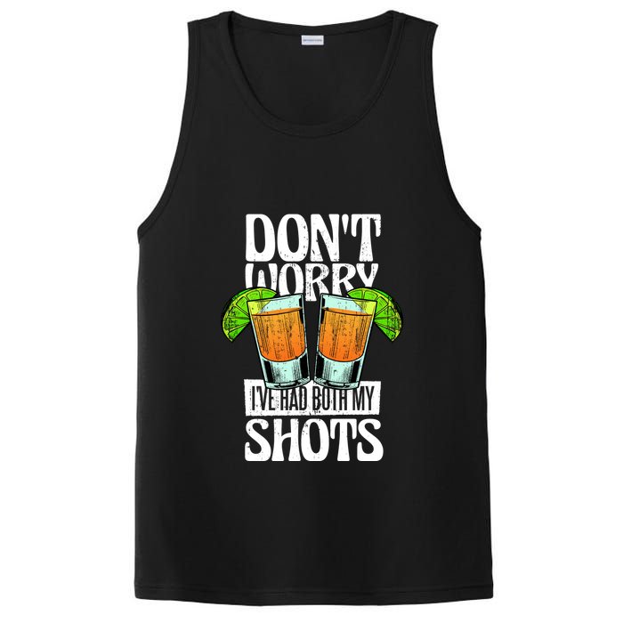 Don't Worry I Had Both My Shots Funny Tequila Drinking PosiCharge Competitor Tank