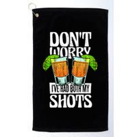 Don't Worry I Had Both My Shots Funny Tequila Drinking Golf Towel