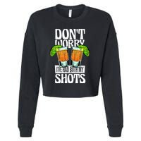 Don't Worry I Had Both My Shots Funny Tequila Drinking Cropped Pullover Crew
