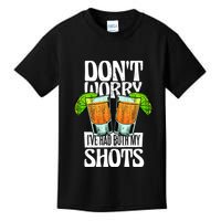 Don't Worry I Had Both My Shots Funny Tequila Drinking Kids T-Shirt