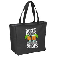 Don't Worry I Had Both My Shots Funny Tequila Drinking Zip Tote Bag