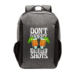 Don't Worry I Had Both My Shots Funny Tequila Drinking Vector Backpack