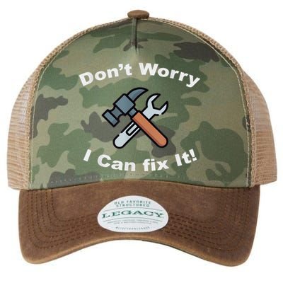 Don't Worry I Can Fix It! Funny Mechanic Ts Legacy Tie Dye Trucker Hat