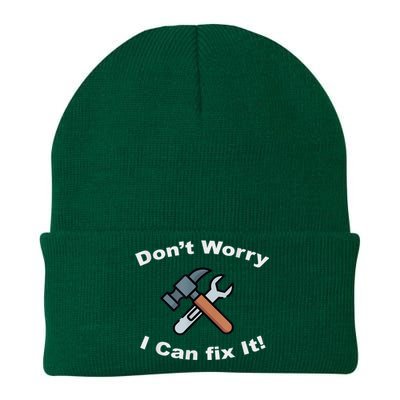 Don't Worry I Can Fix It! Funny Mechanic Ts Knit Cap Winter Beanie