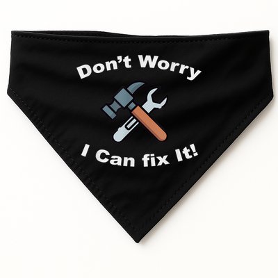 Don't Worry I Can Fix It! Funny Mechanic Ts USA-Made Doggie Bandana