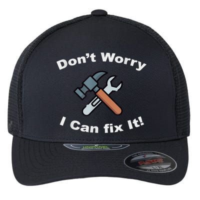 Don't Worry I Can Fix It! Funny Mechanic Ts Flexfit Unipanel Trucker Cap