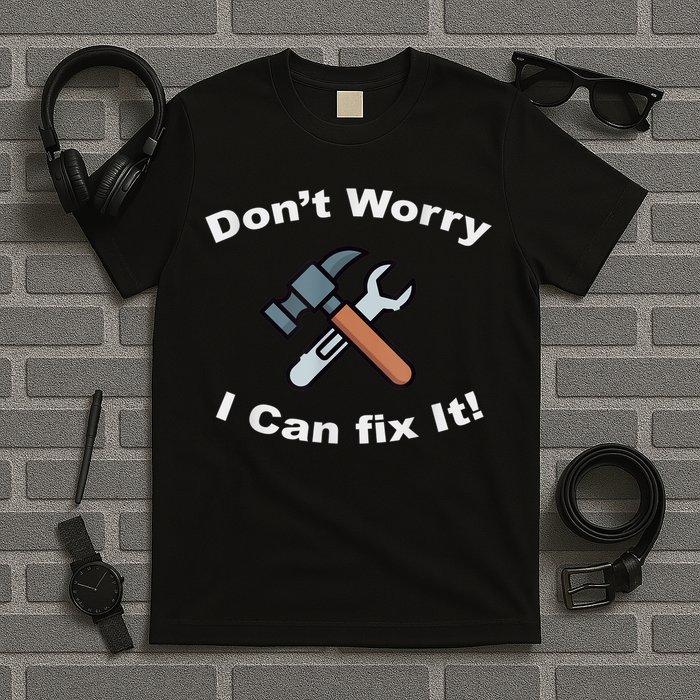 Don't Worry I Can Fix It! Funny Mechanic Ts T-Shirt