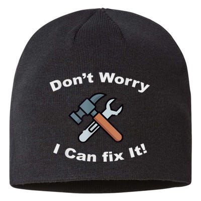 Don't Worry I Can Fix It! Funny Mechanic Ts Sustainable Beanie