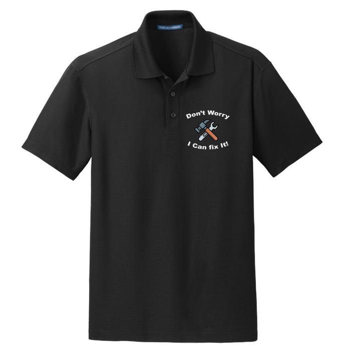 Don't Worry I Can Fix It! Funny Mechanic Ts Dry Zone Grid Polo