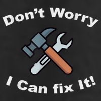 Don't Worry I Can Fix It! Funny Mechanic Ts 25L Jumbo Tote