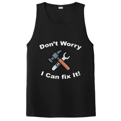 Don't Worry I Can Fix It! Funny Mechanic Ts PosiCharge Competitor Tank
