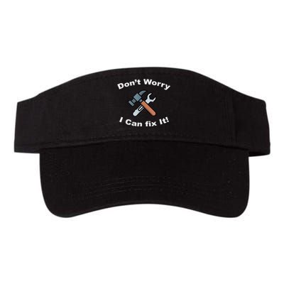 Don't Worry I Can Fix It! Funny Mechanic Ts Valucap Bio-Washed Visor