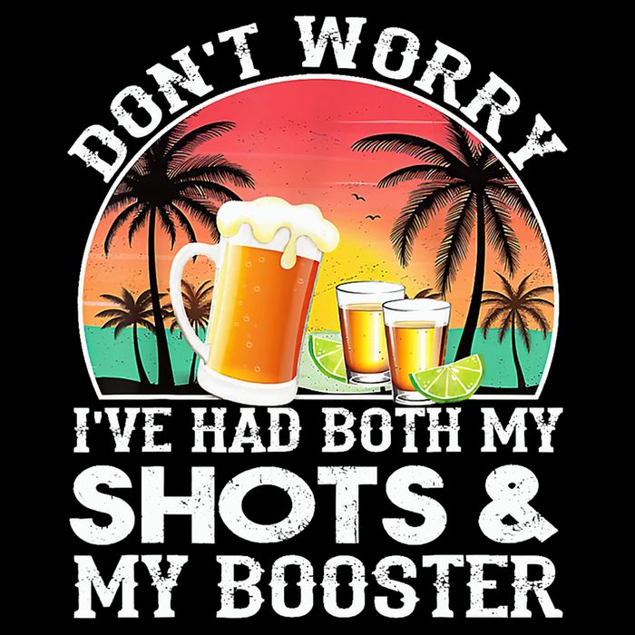 Don't Worry I've Had Both My Shots Booster Summer Sunset Gift City Backpack