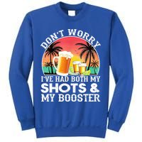 Don't Worry I've Had Both My Shots Booster Summer Sunset Gift Sweatshirt