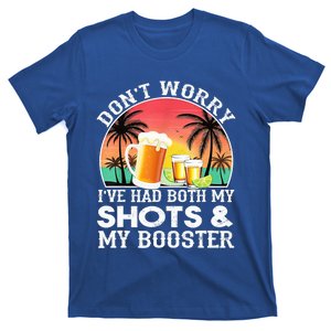 Don't Worry I've Had Both My Shots Booster Summer Sunset Gift T-Shirt