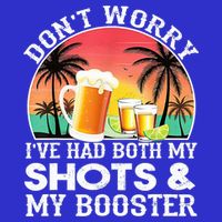 Don't Worry I've Had Both My Shots Booster Summer Sunset Gift Visor