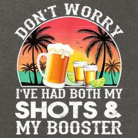 Don't Worry I've Had Both My Shots Booster Summer Sunset Gift Cotton Canvas Backpack