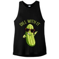 Dill With It Dill Pickle Dill Pickles Dill With It Ladies PosiCharge Tri-Blend Wicking Tank
