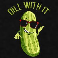 Dill With It Dill Pickle Dill Pickles Dill With It Ladies PosiCharge Tri-Blend Wicking Tank