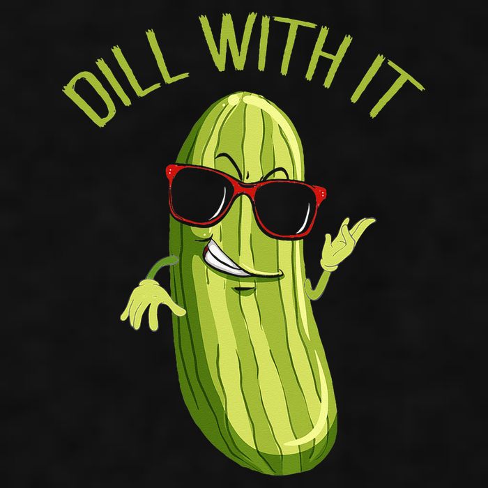Dill With It Dill Pickle Dill Pickles Dill With It Ladies PosiCharge Tri-Blend Wicking Tank