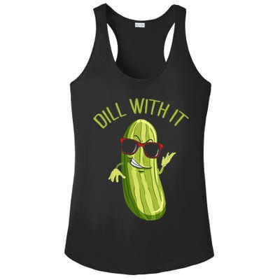 Dill With It Dill Pickle Dill Pickles Dill With It Ladies PosiCharge Competitor Racerback Tank
