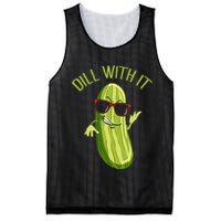 Dill With It Dill Pickle Dill Pickles Dill With It Mesh Reversible Basketball Jersey Tank