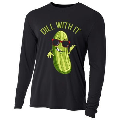 Dill With It Dill Pickle Dill Pickles Dill With It Cooling Performance Long Sleeve Crew