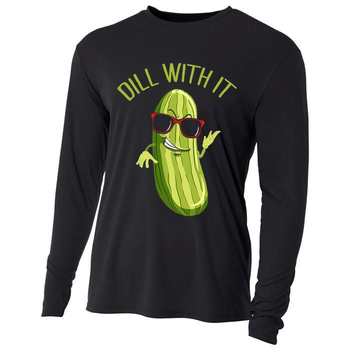 Dill With It Dill Pickle Dill Pickles Dill With It Cooling Performance Long Sleeve Crew