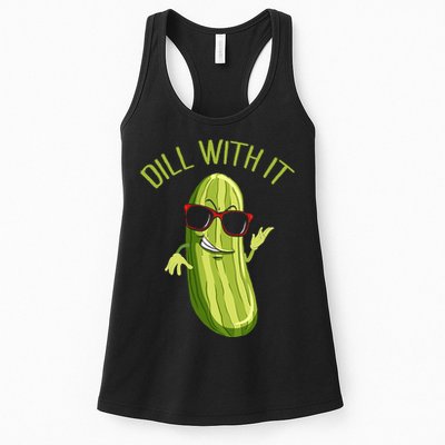 Dill With It Dill Pickle Dill Pickles Dill With It Womens Tank Top