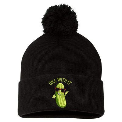 Dill With It Dill Pickle Dill Pickles Dill With It Pom Pom 12in Knit Beanie