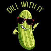 Dill With It Dill Pickle Dill Pickles Dill With It Women's V-Neck T-Shirt