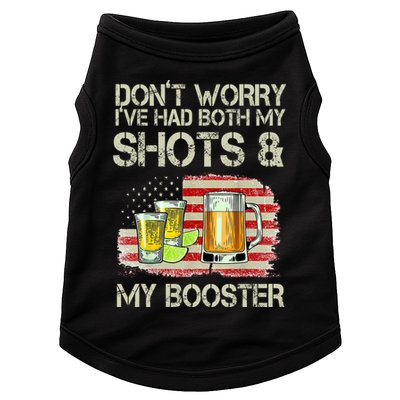 Don't Worry I've Had Both My Shots And My Booster Beer Doggie Tank
