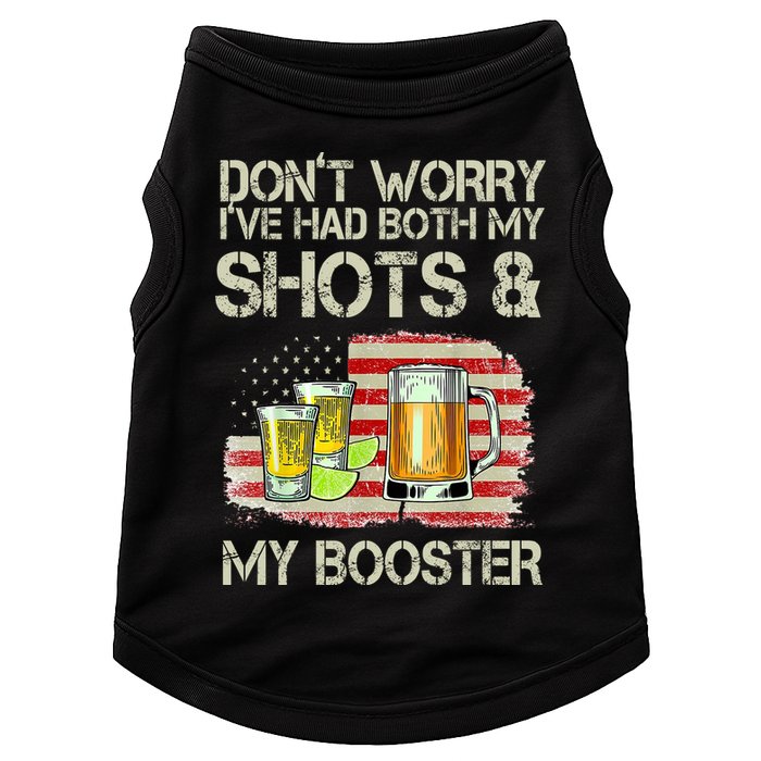Don't Worry I've Had Both My Shots And My Booster Beer Doggie Tank