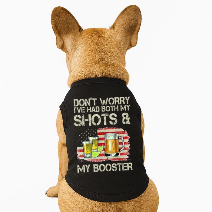 Don't Worry I've Had Both My Shots And My Booster Beer Doggie Tank