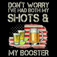 Don't Worry I've Had Both My Shots And My Booster Beer 16 in Basic Backpack
