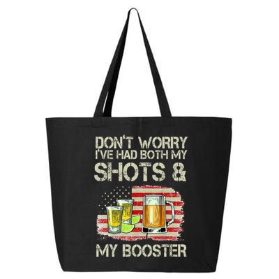 Don't Worry I've Had Both My Shots And My Booster Beer 25L Jumbo Tote