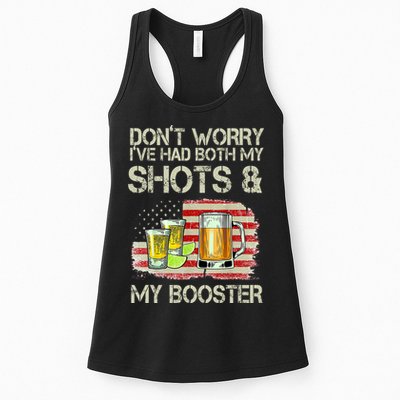 Don't Worry I've Had Both My Shots And My Booster Beer Womens Tank Top