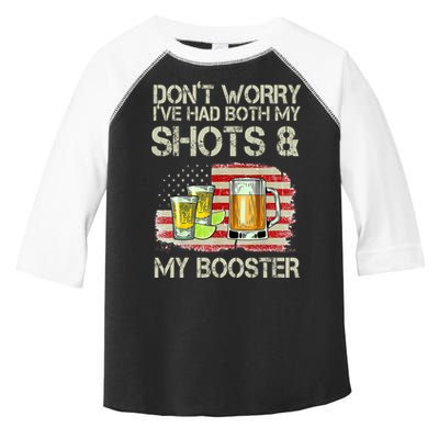 Don't Worry I've Had Both My Shots And My Booster Beer Toddler Fine Jersey T-Shirt
