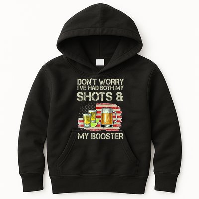 Don't Worry I've Had Both My Shots And My Booster Beer Kids Hoodie
