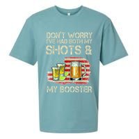 Don't Worry I've Had Both My Shots And My Booster Beer Sueded Cloud Jersey T-Shirt