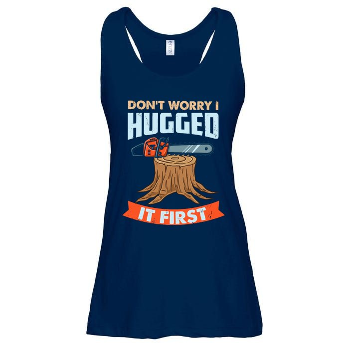 DonT Worry I Hugged It First Arborist Ladies Essential Flowy Tank