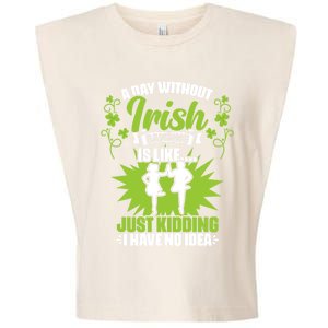 Day Without Irish Dancing Tap Dancing Ceili Reel Irish Dance Gift Garment-Dyed Women's Muscle Tee