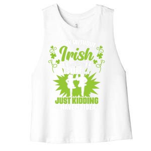 Day Without Irish Dancing Tap Dancing Ceili Reel Irish Dance Gift Women's Racerback Cropped Tank