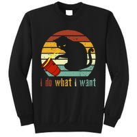 Do What I Want Vintage Black Cat Red Cup Funny My Cat Sweatshirt