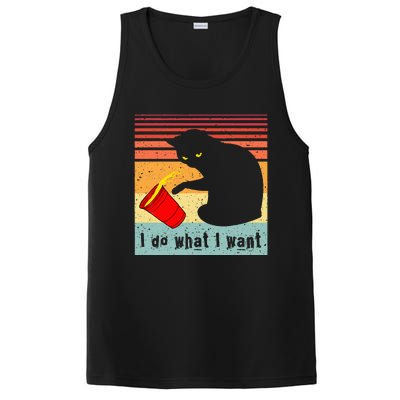 Do What I Want Vintage Black Cat Red Cup PosiCharge Competitor Tank