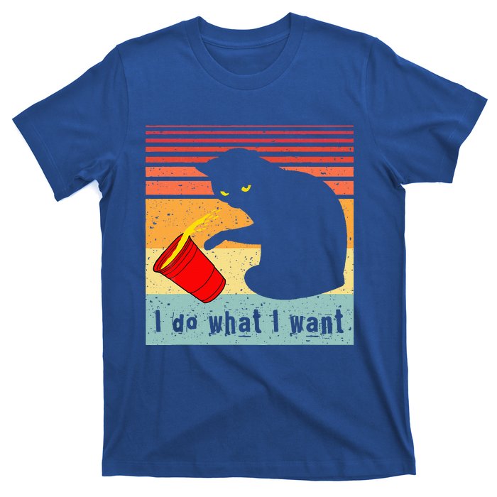 Do What I Want Vintage Black Cat Red Cup T-Shirt