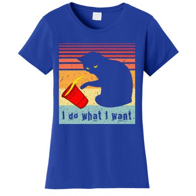 Do What I Want Vintage Black Cat Red Cup Women's T-Shirt