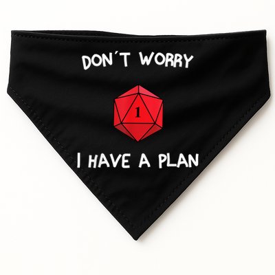 Dont Worry I Have A Plan Roleplaying Dice D20 Game Master USA-Made Doggie Bandana